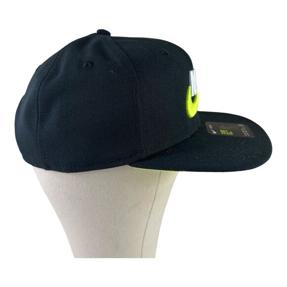 Nike Pro Cap Hat Youth Unisex Adjustable SnapBack Black Spell Out Swoosh NWT - Picture 6 of 8